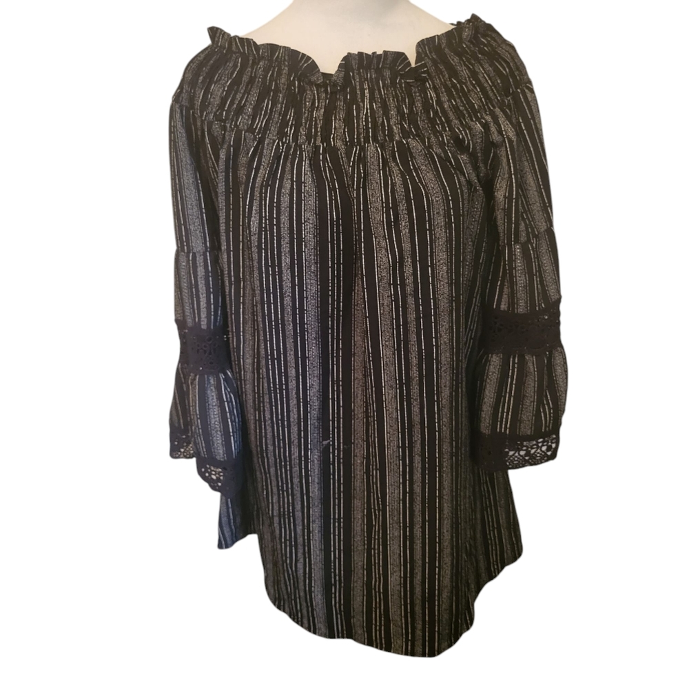 Kiwi & Punch Off Shoulder Mini Dress Black sz L